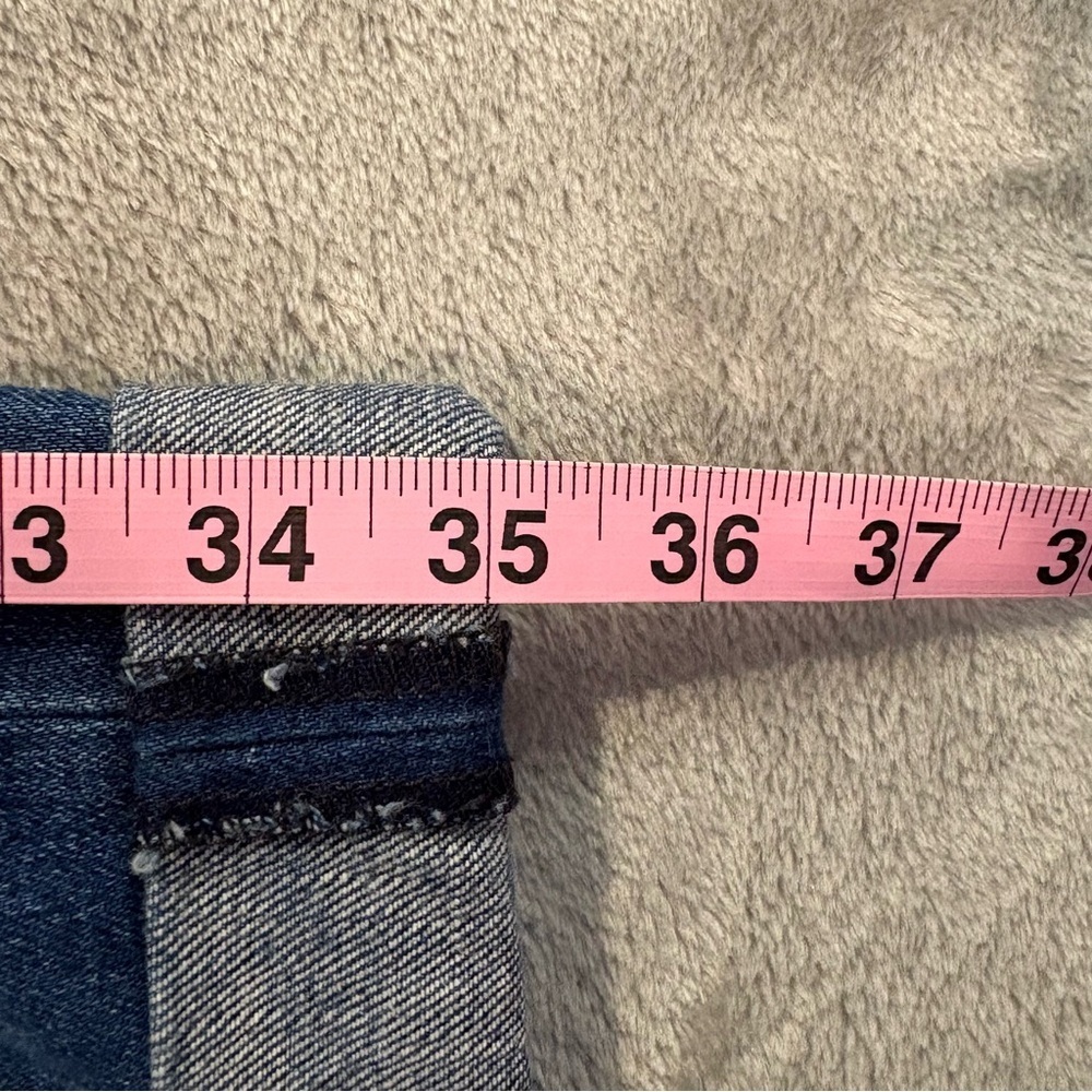 Rag & Bone the Dre Striaght Leg Cuffed Blue Denim Jeans Wmn’s Sz 28 - Picture 5 of 13